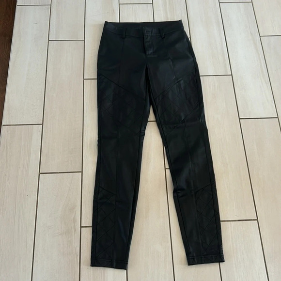 Alp n Rock Vegan Leather Quilted Moto Pant Black - Picture 2 of 11